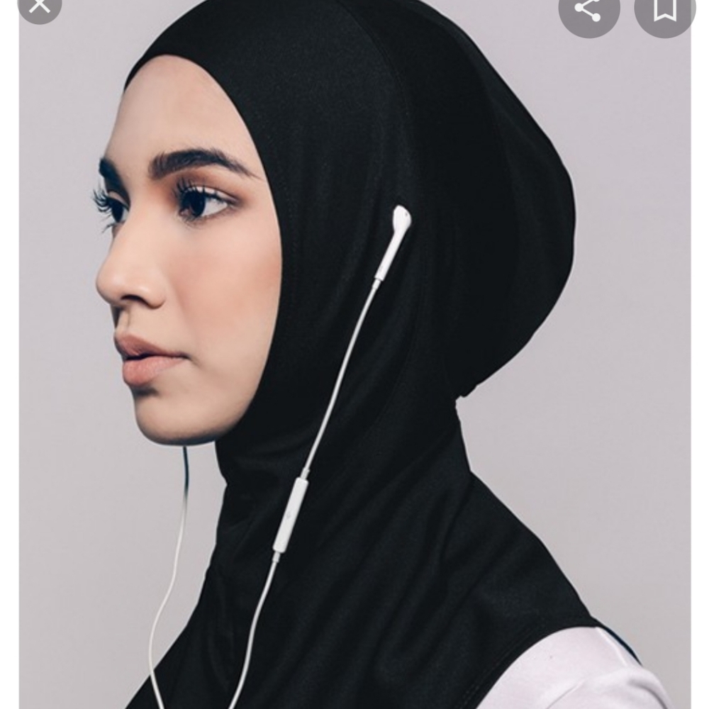 Sports Hijab With Dry Fit Technology Breathable an